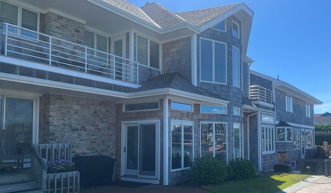 Interior & Exterior Window Cleaning Completed for a Coastal Home in Mystic, CT